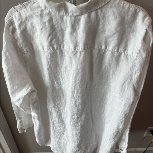 J. Jill White Button-Up Women's Top - Picture 4 of 4